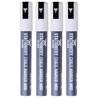 STATIONERY ISLAND W60&W30 for Blackboard, Liquid Chalk Markers for Chalkboard and Glass, Wipeable Marker Pens for Kids Window Drawing