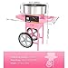 VEVOR Electric Cotton Candy Machine Cart, 1000W Commercial Floss Maker w/Stainless Steel Bowl, Sugar Scoop and Drawer, Perfect for Home, Carnival, Kids Birthday, Family Party, Pink