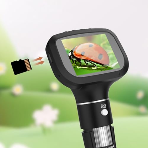 Microscope numérique haute résolution 200 MP avec écran 2.4" et grossissement 1600x