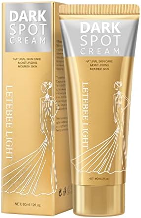 Letebee Light Dark Spot Corrector Cream, Dark Spot Remover for Body, Hyperpigmentation Cream, Moisturizes Inner Thigh, Elbows, Knees, Natural Skincare for Neck, Back, Legs, Private Parts, Dark Armpit Remover Instant Result 2 fl.oz//60ml