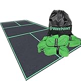 WIFFPOINT Insta Court Pickleball Temporary Court Lines - Official Size Pickleball Court – Easy and Portable Pickleball Court Marking Kit Lines for Indoor or Outdoor Use, Net Not Included