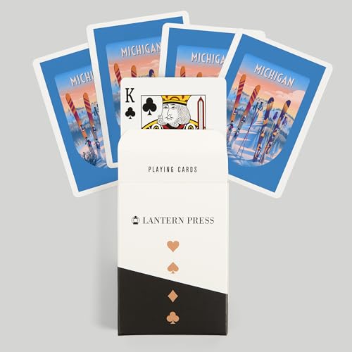 Lantern Press Baraja Poker 52 Cartas Papel miniatura 6