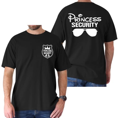 Princess Security Team Shirt Men Magical T-Shirt Magic Kingdom Tees Dad Mom Birthday Party Family Vacation Trip Tops