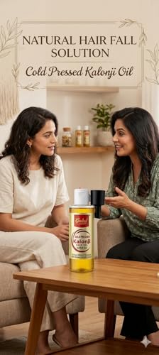 Image of Govind Oils Cold Pressed Kalonji (Black Seed) Oil 100ml - Organic Certified 100% Pure for Hair Growth, Hair Fall