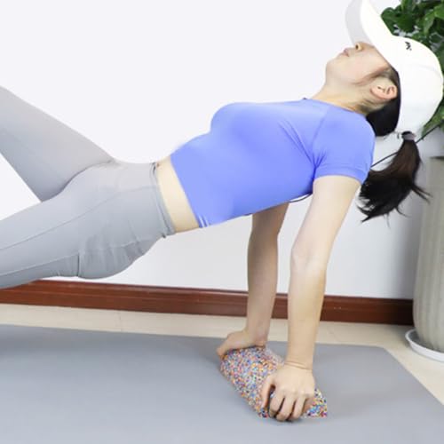 Rodillo de espuma semicircular para fitness, rodillo para espalda y piernas de 30 x 15 cm, herramienta para yoga y fisioterapia para relajación muscular y entrenamiento del equilibrio miniatura 6