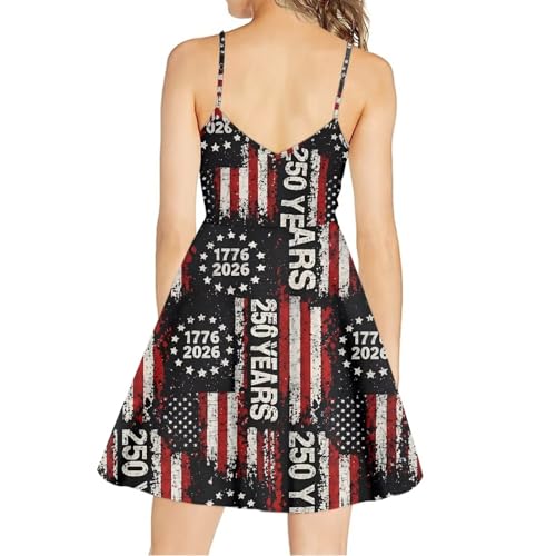 Image of Biyejit Women Casual Loose Dress Strap Long Summer Beach Swing Dress