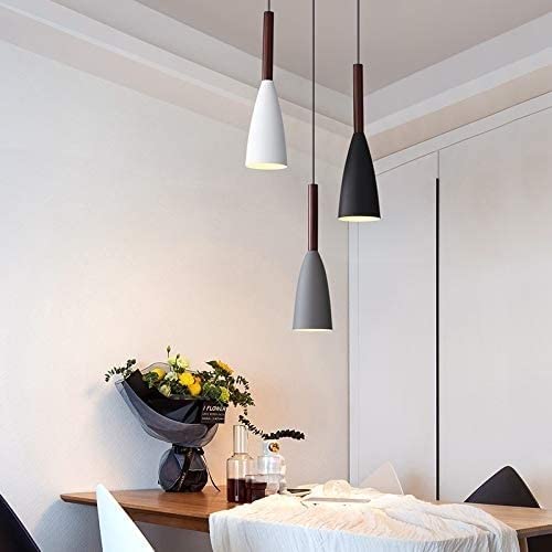 Lámpara de araña de comedor de metal elegante y suspensión moderna 3