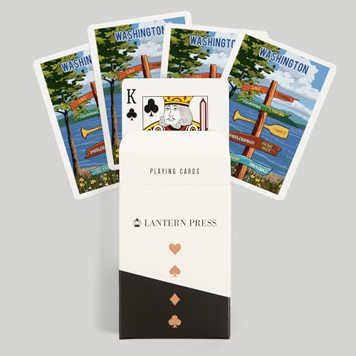 Baraja de Poker Lantern Press 52 Cartas miniatura 6
