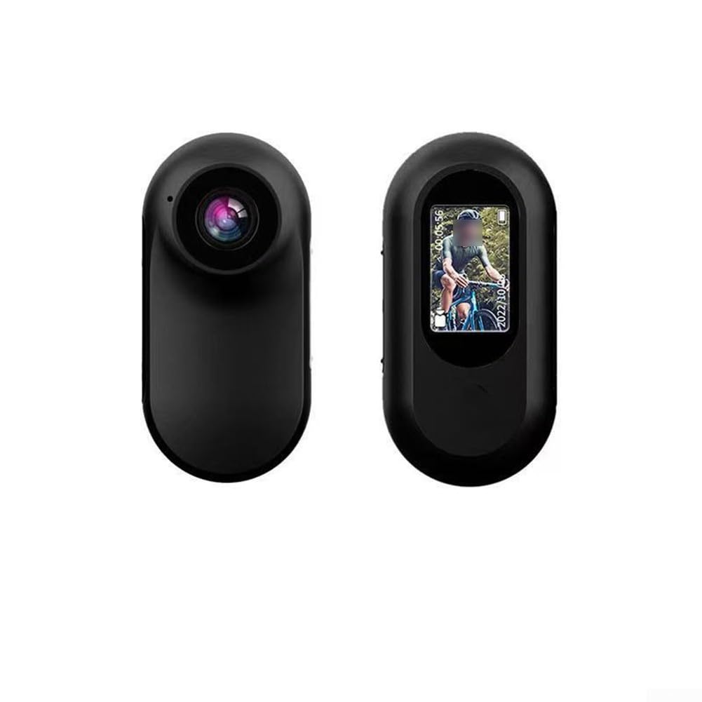Mini cámara corporal 1080P HD con detección de movimiento y clip magnético negro