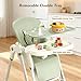 3-in-1 Baby High Chair with Soothing Rocker | Convertible Baby High Chair for babies and Toddlers | Brake Wheels, Easy Clean, Space Saving | Adjustable, Removable Tray (Green)