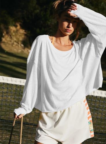 Women's Open Back Workout Crop Top Long Sleeve Casual Athletic Shirts Yoga Tee2