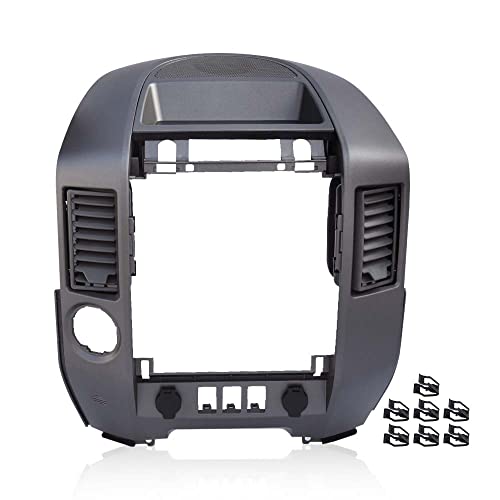 PIT66 Center Dash Instrument Panel Lid Finisher Bezel Compatible with 2004-2006 Nissan Titan XE SE Armada SENot Work On Vehicles with Navigation Systems 68257-8S800 product thumbnail 2