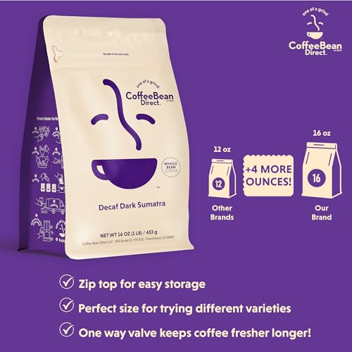Coffee Bean Direct Bold Decaf Coffee Variety Bundle Pack 2 miniatura 4