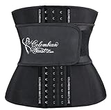 Waist Luxe Trainer with 9 Steel Bones – Adjustable Belt, 3 Rows of Hooks, 11.5” Length, Core Support for Curved Shape & Back Support, Ideal for Workouts & Daily Use - (X-Small)