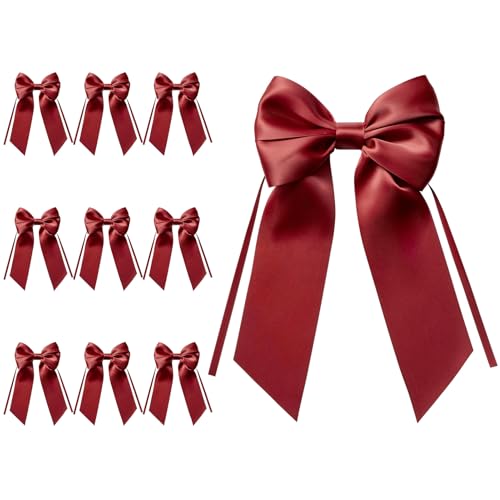 10 unidades Lazos Decoración para Bodas Lazo para Regalo Rojo oscuro