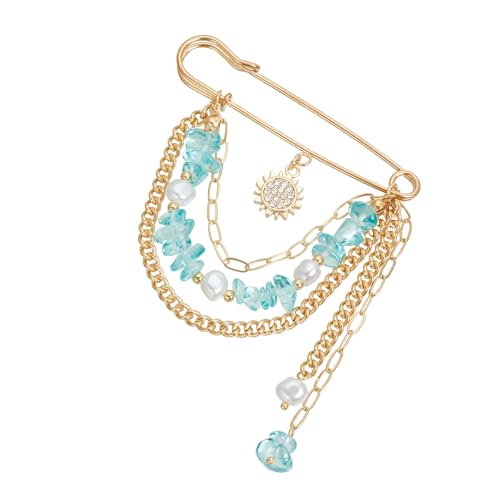 1 Elegante broche de aleación con perlas de circón, versátil pin de solapa para vestidos, abrigos o bolsos, para mujer, elegante regalo para ella