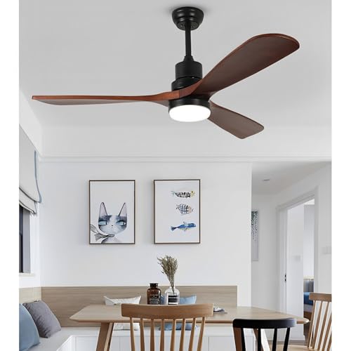 Ventilateur de plafond 6 vitesses éclairage LED variable moteur CC 35W