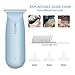 SweetLF Hair Clippers, Silent Cordless Hair Trimmer, Mini Hair Cutting Kit with 3 Guide Combs, USB Rechargeable, Portable, Blue