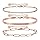 BONNYBIRD® Edelstahl Armband Rosegold Damen Armbänder Set Armkette Vergoldet Wasserfester Schmuck Rose Gold Gliederarmband Schlangenarmband Armkettchen Damenarmband Frauen Bracelet Women Modeschmuck