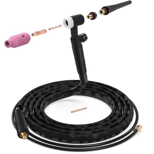 Reboot Torche TIG WP-17FV – 4m Câble flexible, refroidie à l'air, Argon, 150A pour soudage TIG Lift 10-25mm, pour postes Reboot