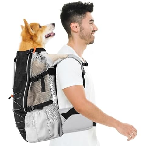 Pawaboo Adjustable Dog Backpack Carrier for Travel Cover