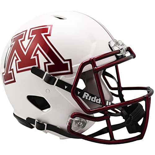Riddell Minnesota Golden Gophers White Chrome 2022 Revolution Speed Mini Football Helmet