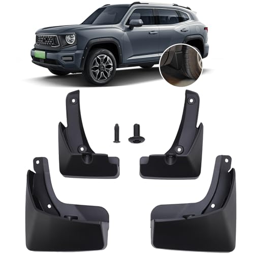 Image of 4PCS Mud Flaps Splash Guards, 2025 Mud Flaps, Protect Car from Scratches, Crafted from ABS Material, No Drilling Required, Decorate and Protect Car Paint