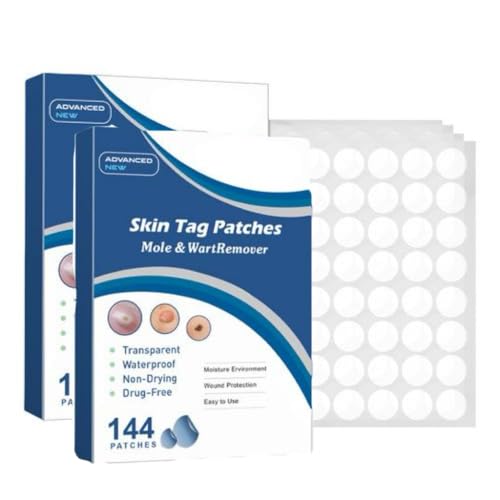 Parches Eliminar Verrugas Cutáneas, 288PCS Parches Eliminar Lunares Verrugas,Parch Transpirables Eliminars Verruga Cutáneas Adhesivos Para Rostro Cuerpo, Parch Adhesivos Eliminars Verruga Lunares