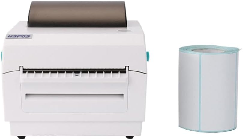 Thermal Shipping Label Printer 4 Inch Width 25-108mm Barcode Printer Support QR Code EPacket Express Waybill Compatible with 4 Inch Label Printers
