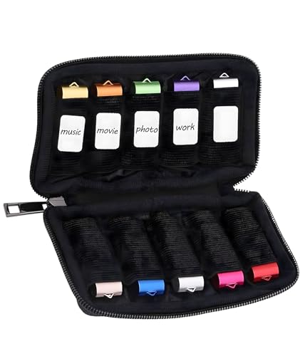 Image of Storage Bag for USB, Organizer Holder for USB Flash /Drivethumb Drives, Pen Drives, External Hard Drives for Tech Professionals, Students, Travelers
