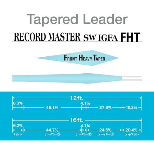 Tapered Leader Record Master SW FHT IGFA miniatura 4