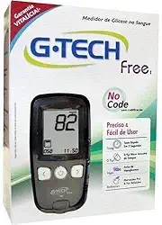 Medidor Glicose G-tech Free 1 Kit Completo