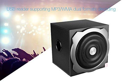 F&D A521X subwoofer with USB drive inserted