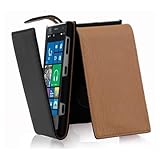 cadorabo Coque pour Nokia Lumia 1020 en Noir DE Jais   Housse Protection en Style Flip en Similicuir Structuré   Etui Poche Folio Case Cover