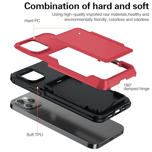 Coque rigide iPhone 12 Pro antichoc avec porte-carte et vitre de protection - 4