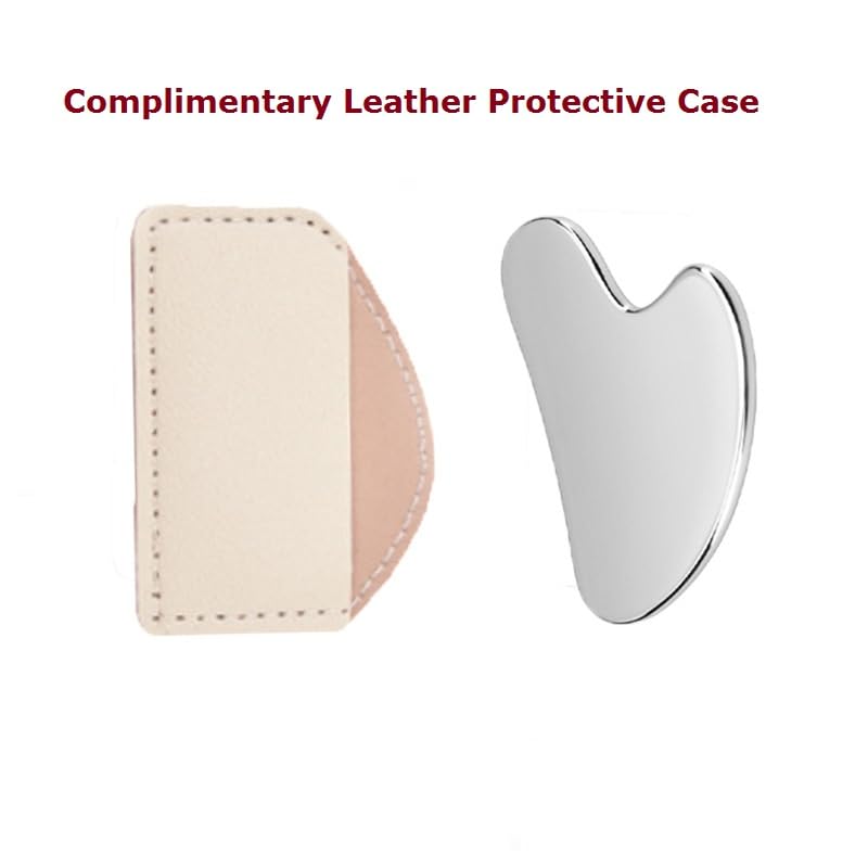 VGY Stainless Steel Gua Sha Facial Tools, Tighten Skin Massage Guasha Beauty Tool for Face Body Eyes Neck Massager 1