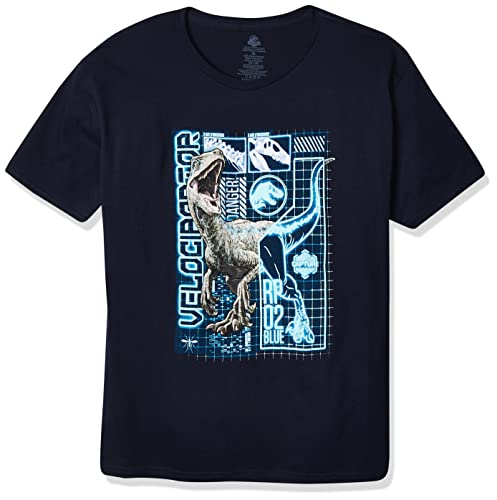 Jurassic World Boys 2 Velociraptor Graph Short Sleeve T-Shirt