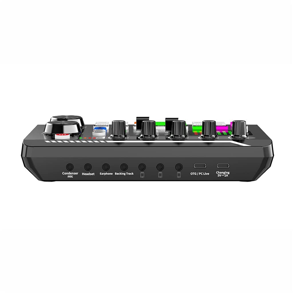 Carte Son Externe USB Audio, Microphone, Casque de Divertissement Personnel, Diffusion en Direct pour PC, téléphone et Ordinateur