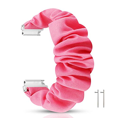 for Popglory P66 Smart Watch Band,Fabric Elastic Scrunchie Elastic Women Replacement Straps Compatible with Popglory NinKiyco 1.85 inch P66 SmartWatch/TOOBUR IDW13 1.8 Watch/MorePro H56/Kimnix T99 Pro - Image 3