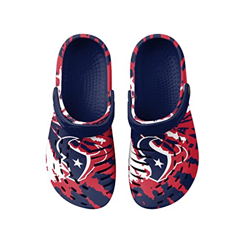 Image of FOCO Mens NFL Team Logo Tie-dye Garden Water Sandals Shoes Slipper Clogs with Strap