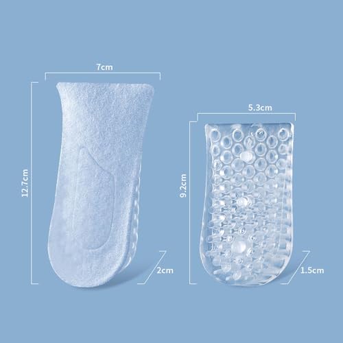 Plantillas elevadoras transparentes de silicona para hombre y mujer miniatura 4