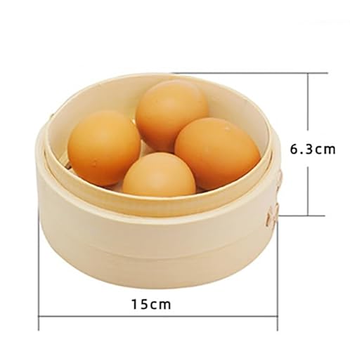 ANSNOW Bamboo Steamer, Two Tier Baskets with Lid - Steamer Basket Rice Cooker Bamboo Steamer Cooker Pot-Traditional Oriental Style-for Dumplings, Rice, Dim Sum, Vegetables, Fish and Meat/2 Layers + - Image 2