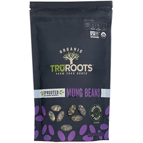 TruRoots Organic Sprouted Mung Beans, USDA Certified Organic, Gluten Free & Non-GMO, 10 Oz (Pack of 6) Cover