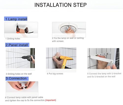 hardoll 300W Solar Light Outdoor LED Waterproof Garden Indoor Ceiling Lamp