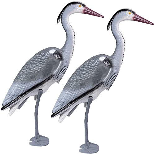 ARTECSIS 2 Hérons pour Bassin Jardin Etang / 70cm Plastique/Effaroucheur, Figurine Déco