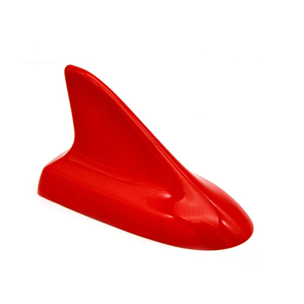 Auto Car Shark Fin Universal Roof Antenna Dummy Aerial for Decoration ONLY (Red)