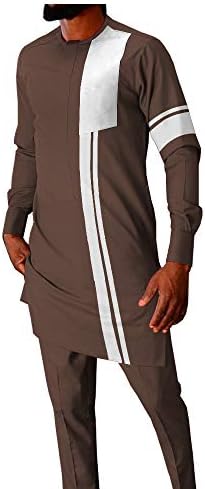 Tracksuit Men African Clothing Dashiki Coats and Ankara Pants 2 Piece Set African Suit Plus Size Outfits