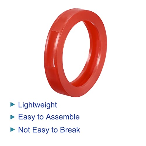 PATIKIL Key Cap Cover Rings, 20Pcs 28mm Keys Identifier Coding Tags Silicone Sleeve for Office House Apartment Red - Image 4