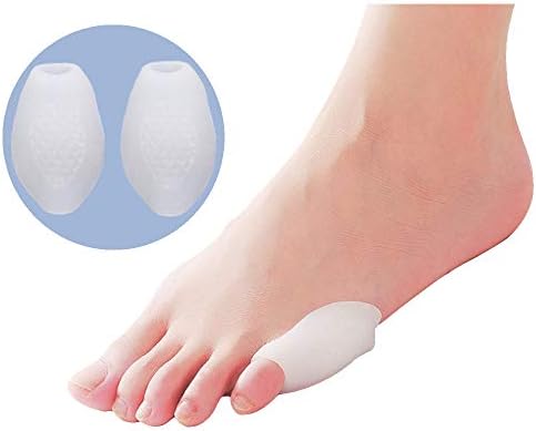 Aoiwyui Tailor's Bunion Foot Pain Relief Pad,Soft Silicone Gel Bunionette Toe Pads,Tailor Bunions Toes Cushion Corrector and Protectors for Tailors, Calluses, Blisters, Corns,4 Pairs