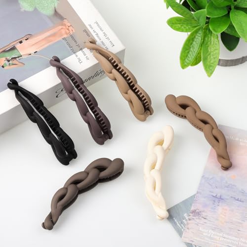 Clip de cabello clásico banana 6 piezas para mujer miniatura 7
